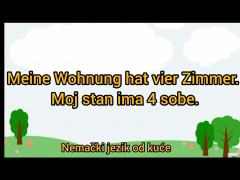 ●Lekcija 35  ● OPISIVANJE KUĆE -STANA ● Recenice sa prevodom u nemackom jeziku #nemackijezikodkuce