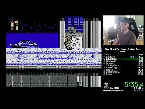 Empire Strikes Back (NES) any% in 14:31