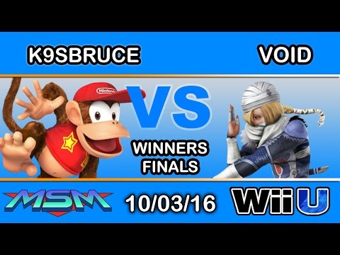 MSM 68 - Infamous | K9sBruce (Diddy Kong) Vs. CLG | VoiD (Sheik) Winners Finals
