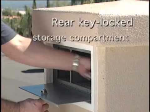 dVault Mailboxes - Column Mount, Locking, Curbside Letter & Package Drop Box