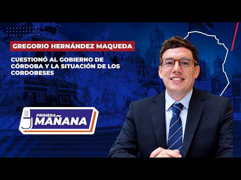 Hernández Maqueda Gregorio cuestionó al Gobierno de Córdoba y la situación de los cordobeses