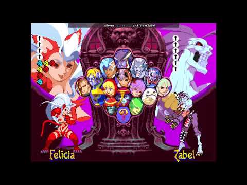 Downback Fightclub #8 Vampire Savior: ailerus (Felicia) vs VickiViper (Zabel) with Inputs