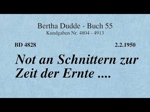 BD 4828 - NOT AN SCHNITTERN ZUR ZEIT DER ERNTE ....