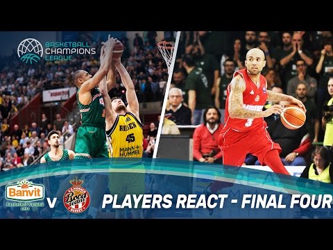 Players react to Final Four draw - Banvit v AS Monaco - Basketball Champions League