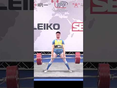 World OPEN Record Deadlift with 328 kg by JUNIOR lifter CarlJohansson SWE in 74kg class shorts#viral