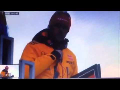 Olympic Skiers - Geometric Shape by Sydney Stripling