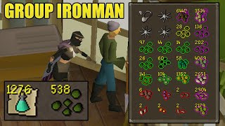 THIS METHOD GETS MY TEAM 150+ PRAYER POTS/HR - HC GROUP IRONMAN (#10) [OSRS]