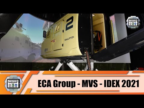 IDEX 2021 ECA Group presents their solutions of military driving simulators Abu Dhabi UAE