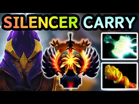 🔥 SILENCER CARRY FULL DAMAGE BUILD META | DOTA 2 GAMEPLAY 🔥