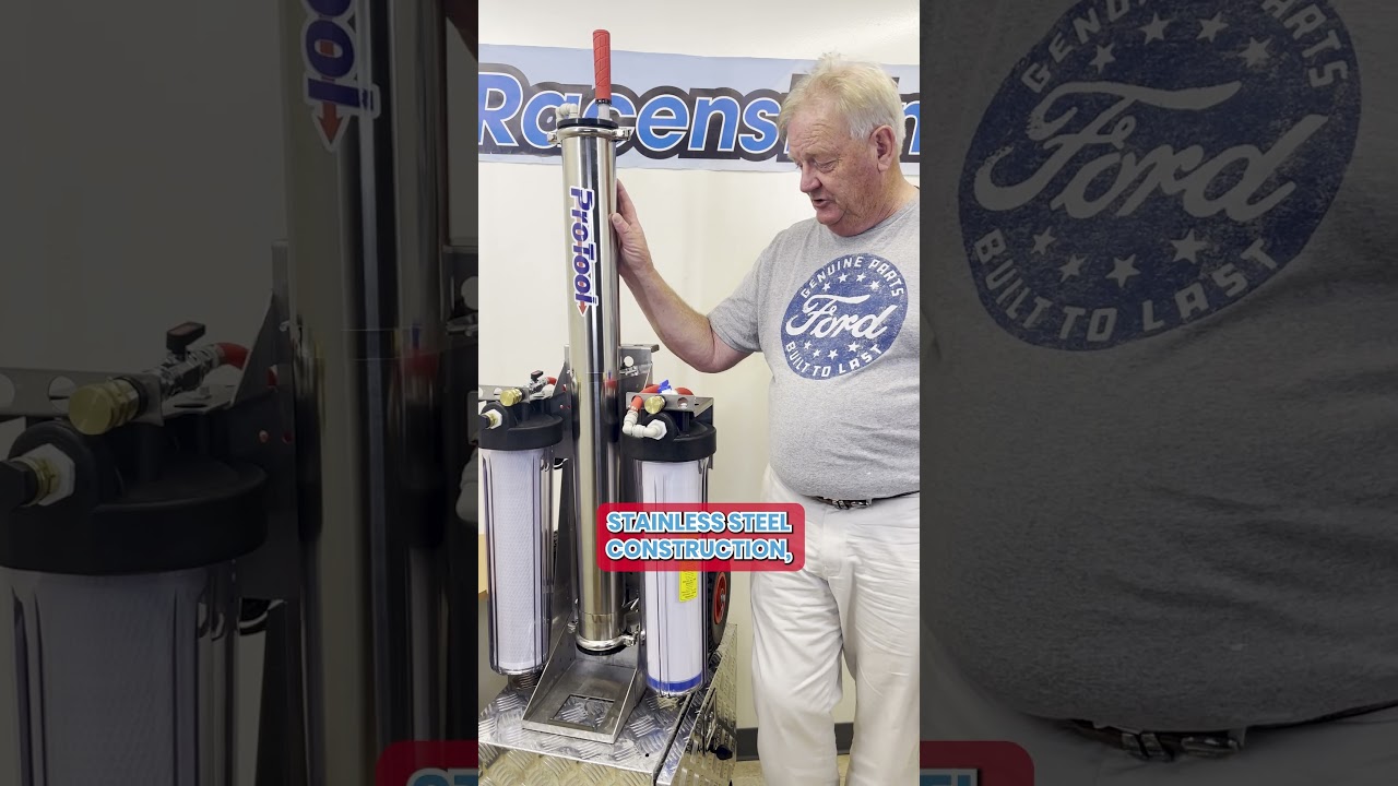 ProTool 12v pump 110v 12v powered SS RODI Pure Water Cart 150-0522