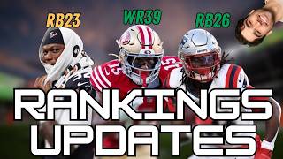 Post-Training Camp Fantasy Rankings (Updates)