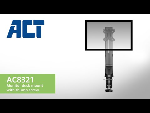 ACT Monitor arm 32" office, 1 monitor, quick height adjustment