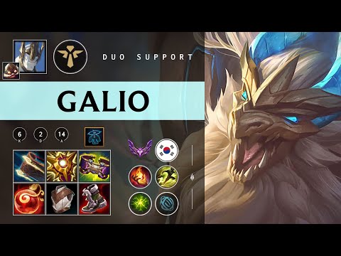 Galio Support vs Seraphine - KR Master Patch 26.02