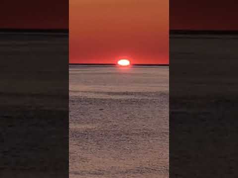 Sunrise on Sunday, August 11, 2019 at Long Beach, Plymouth Massachusetts