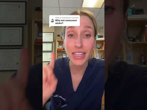 This is why I don’t suggest sunscreen sticks or powders. #dermatologist