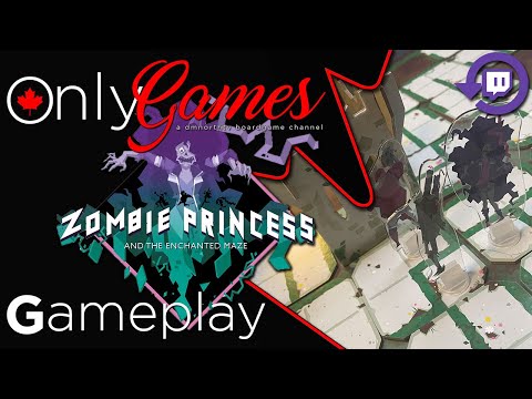 Zombie Princess and the Enchanted Maze Board Game Gameplay - Twitch Live Stream Replay