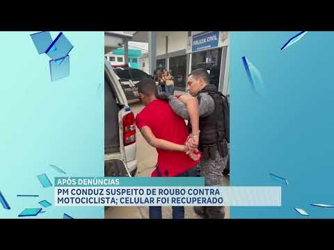 PM conduz suspeito de tentativa de assalto na Avenida Senador Vitorino Freire
