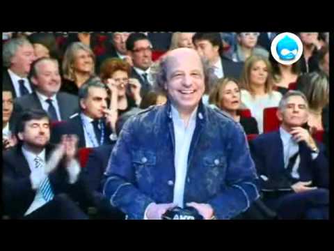 Luca Barbarossa e Raquel Del Rosario con Neri Marcorè "Fino in Fondo" Sanremo 2011