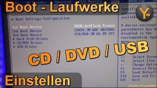 Boot-Reihenfolge ändern (PC von CD/DVD/USB starten)