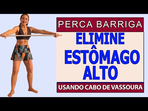 🔴 PERCA BARRIGA E ESTÔMAGO ALTO USANDO CABO DE VASSOURA - TREINO PARA O CORPO TODO - Vídeo 482