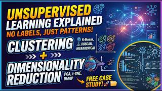 Unsupervised Learning | Clustering, Dimensionality reduction, Case Study | Full Chapter 5(3 Lessons)