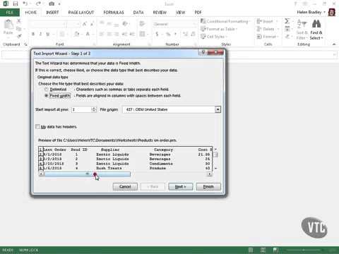 Microsoft Excel 2013 Tutorial 89  Import Data into Excel
