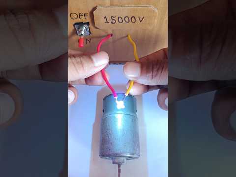 What Happens When You Apply 15,000V to a 12V 775 Motor – Shocking Results! | #shorts #dcmotor