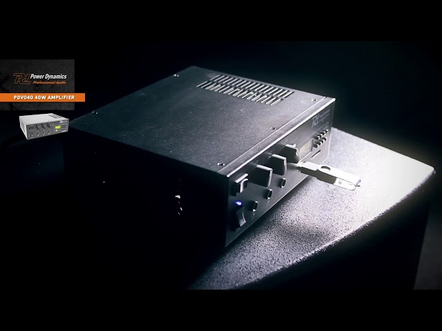 Vídeo relacionado con Power Dynamics PV220BT Amplificador multizona de 2 Zonas 2X 100W. Bluetooth, Radio FM, Reproductor de MP3 USB, entradas de micrófono. Audio doméstico, Oficina, Sistema de megafonía, música Ambiental