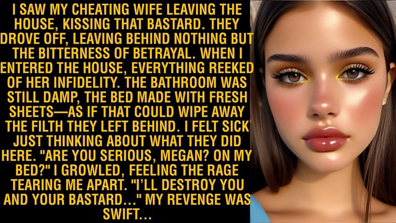 I SAW MY CHEATING WIFE LEAVING THE HOUSE, KISSING THAT BASTARD. THEY DROVE OFF, LEAVING BEHIND...