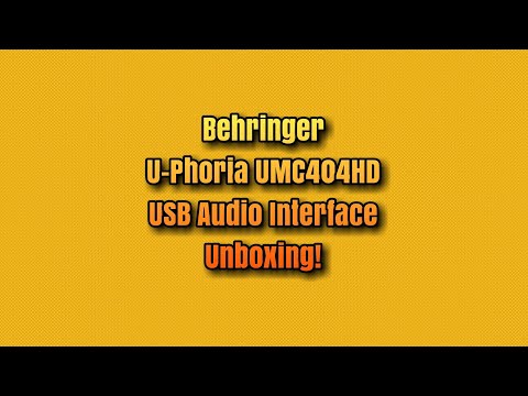 Behringer U-Phoria UMC404HD USB Audio Interface Unboxing!