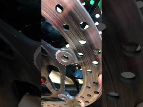 Don’t ride like this. Bad rotors. #motorcycle #cbr #1000 #mechanic. #rotors #bikelife #moto