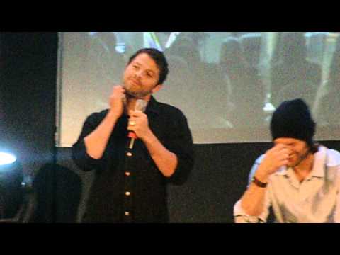 JIB3 -  85 - Misha talking abt Jared fondling his crotch to mess with his scene