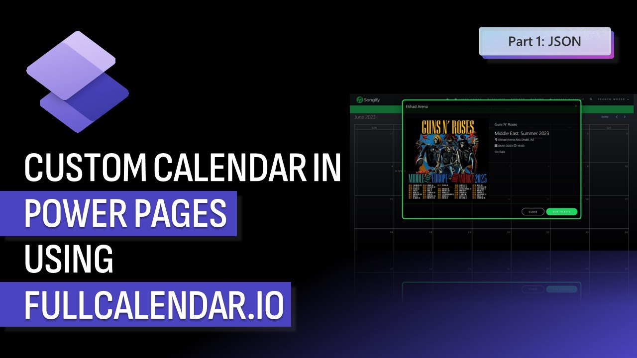 Integrate FullCalendar.io with Power Pages