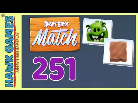 Angry Birds Match ⭐ Level 251 Hard - Walkthrough, No Boosters