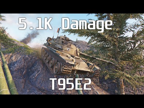 Wot Console - Newly Buffed T95E2 - 5.1k Damage - Hidden Village