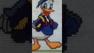 Donald Duck Design On Plastic Canvas #shorts #youtubeshorts