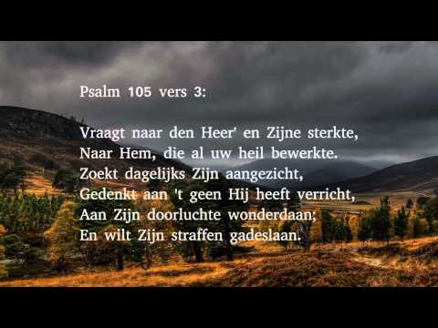 Psalm 105 vers 1, 3, 5 en 24 - Looft, looft, verheugd den Heer' der Heren