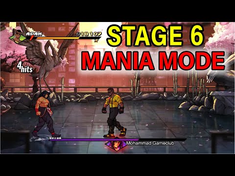 STAGE 6 - STREETS OF RAGE 4 - SHIVA - MANIA MODE - NO COMMENTARY