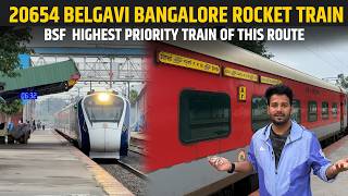 20654 Belgavi Bangalore Superfast EXpress journey Review * SOUTH KI TOP TRAIN *