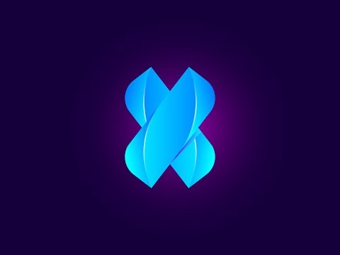 Illustrator Tutorial | Letter X Logo Design Colorful