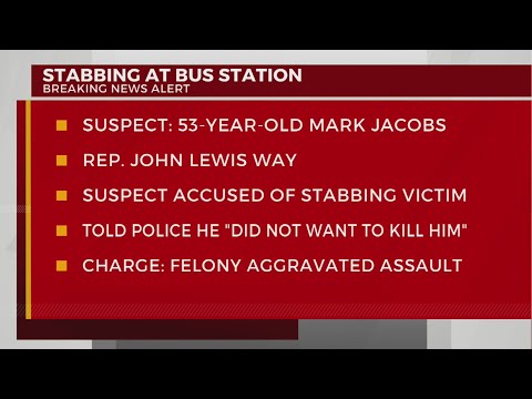 Man charged after stabbing at bus station