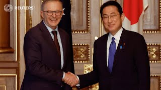 Australian PM sees security cooperation with Japan