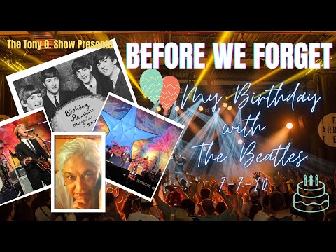 CELEBRATING MY BIRTHDAY WITH RINGO!  Beatles Birthday Reunion Bash 2010