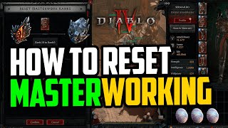 How to Reset Masterworked Item in Diablo 4