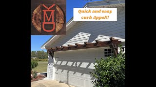 How to build an easy & cheap garage door pergola