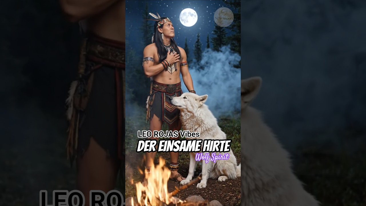 Spirit of Wolf 🐺 Leo Rojas • Der Einsame Hirte | Beautiful Native American Flute #panflute #shorts