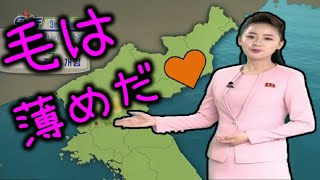 【空耳】北朝鮮 美人アナウンサーの天気予報 ①