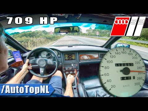 709HP AUDI S2 HUGE TURBO! on AUTOBAHN (NO SPEED LIMIT) by AutoTopNL