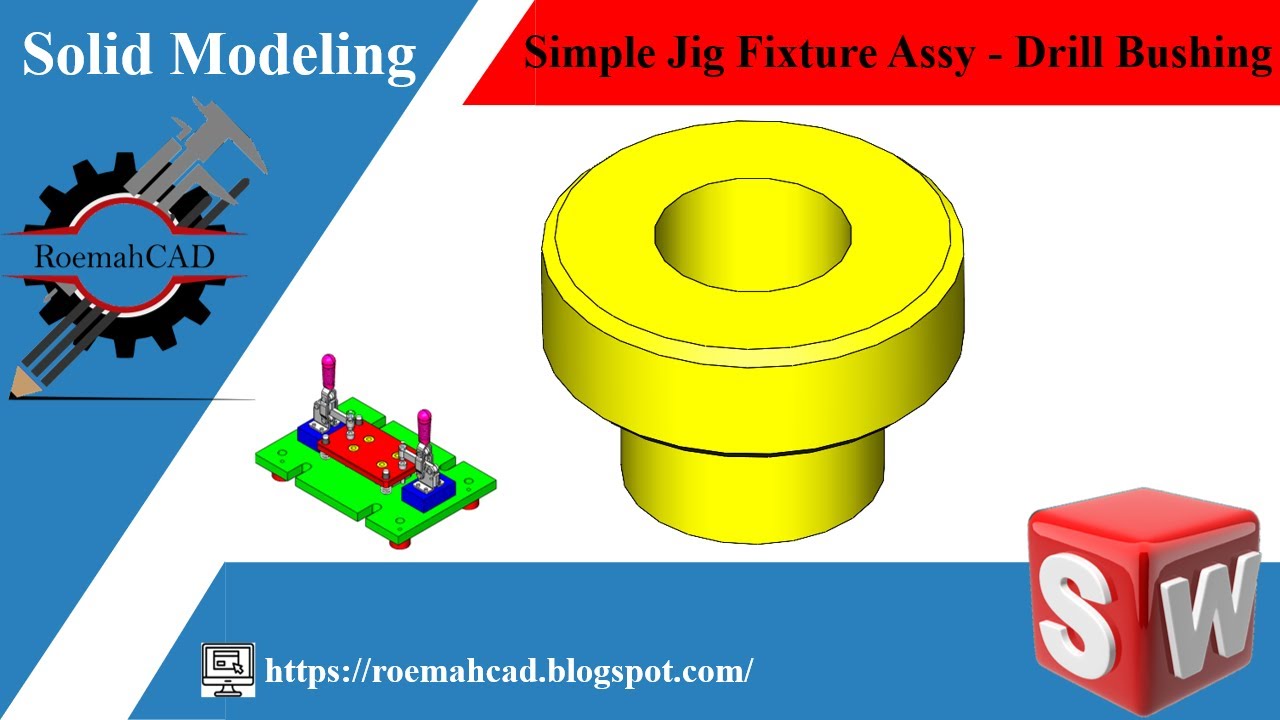 Medium Drill Bushing - Simple Jig Fixture