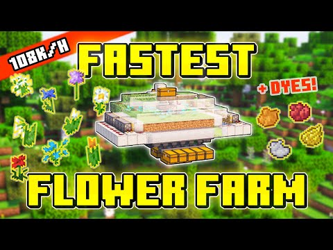 Unbelievable! 1-Minute Flower/Dye Farm Trick in Minecraft!